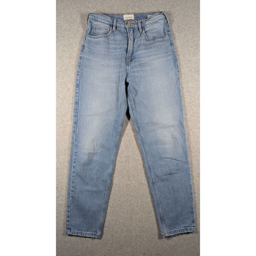 Frame Women Jeans 28x27.5 High N Tight Taper Super High‎ Rise Light Wash 90s